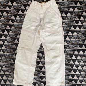 Big Bud Press Carpenter Pants - Cream/White XS
